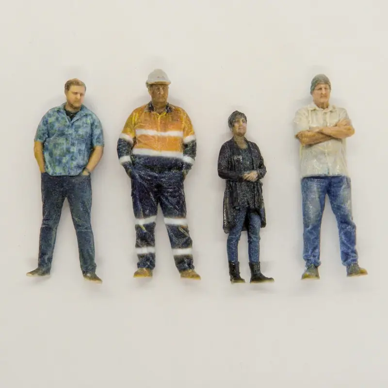 Figures - We3d-Pw2ho - People Waiting 2 (Ho Scale) 1