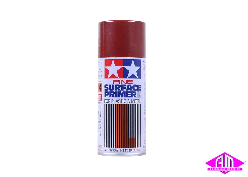 Fine Surface Primer L Oxide Red - 180Ml Spray Can Plastic/Metal 1