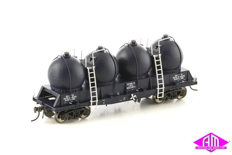 Fishbelly Underframe Wagon, L Locomotive Sand Wagon, Freight Rail Blue - 4 Car Pack Nsh-2 1