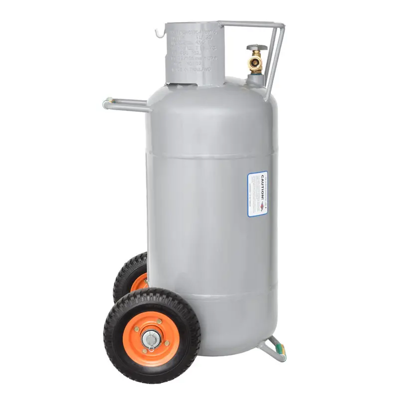 Flame King Ysn40hog 40 Lbs Horizontal/Vertical Propane Cylinder W/Opd W/Wheels 1