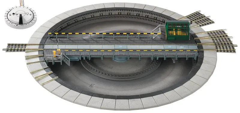 Fleischmann - 9152 C Electrically Operated Turntable (N Scale) 1