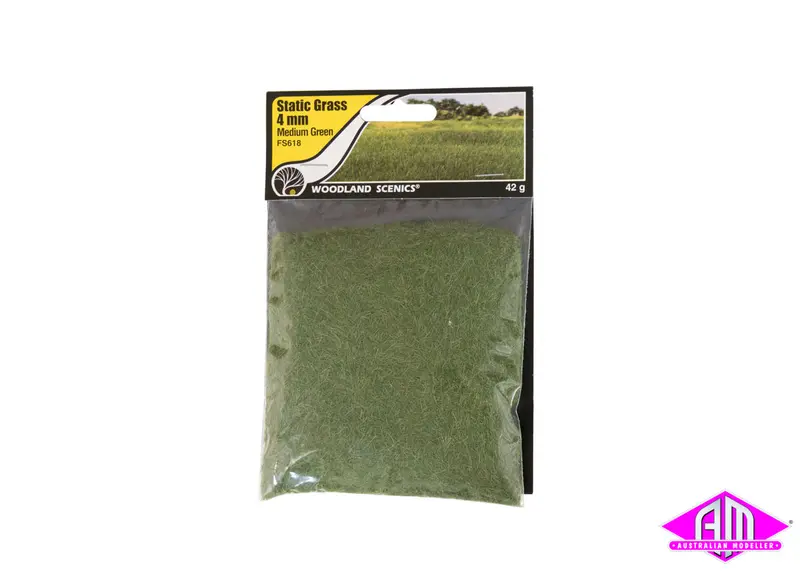 Fs618 - Static Grass - Medium Green 4Mm 1