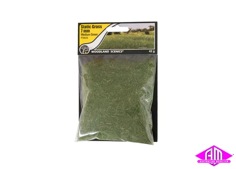 Fs622 - Static Grass - Medium Green 7Mm 1
