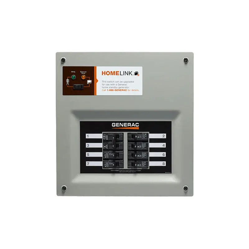 Generac 6852 30-Amp 6 - 8-Circuit Homelink Indoor Manual Transfer Switch Kit 1