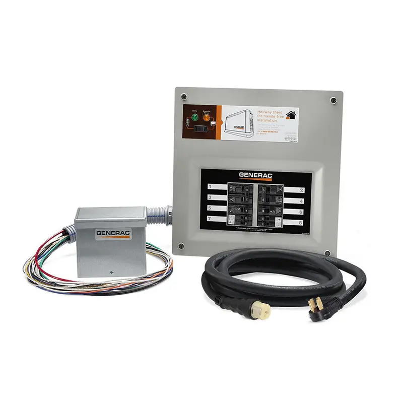 Generac 9855 50 Amp 10 Circuit Homelink Upgradeable Manual Transfer Switch Kit 1