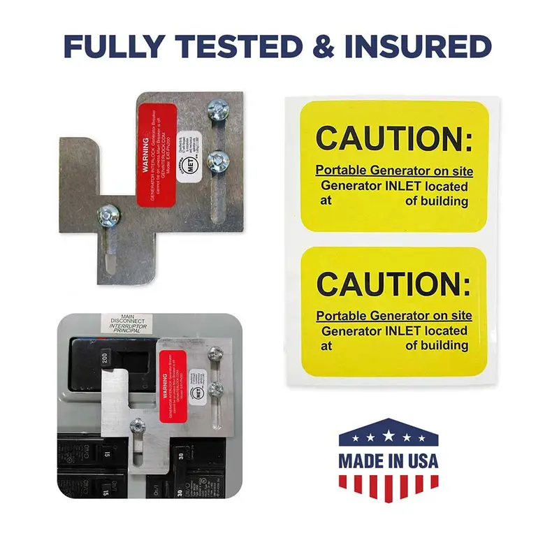 Geninterlock Eat-Pn200 Generator Interlock Kit Breaker Panel 150/200 Amp Panels Cutler Hammer Br Series 1
