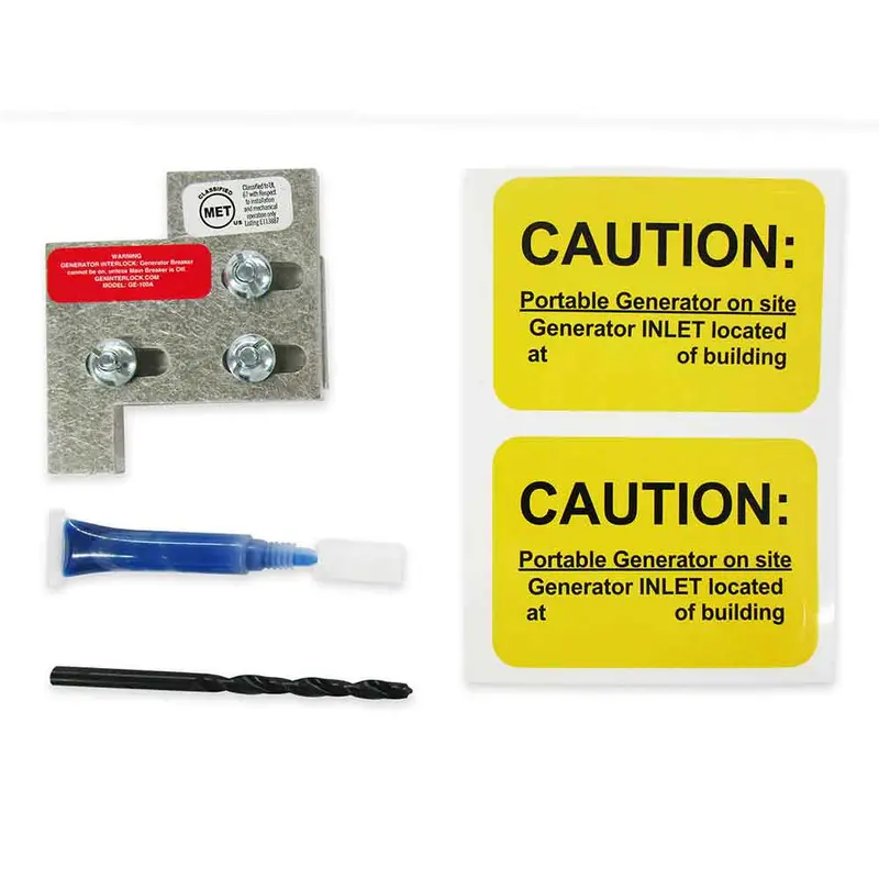 Geninterlock Ge-100A Generator Interlock Kit Breaker Panel 100 Amp Panels General Electric Ge 1