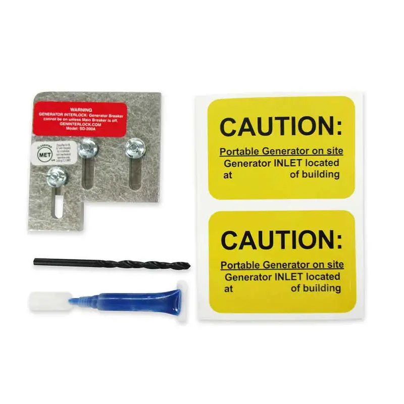Geninterlock Sd-200A Generator Interlock Kit Breaker Panel 150/200 Amp Panels Square D Qo And Homeline 1