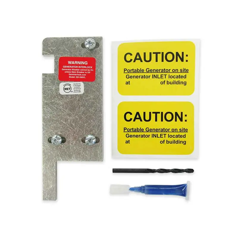 Geninterlock Sd-200Vl Generator Interlock Kit Breaker Panel 150/200 Amp 3-1/4 -4" Square D Vertical Throw 1