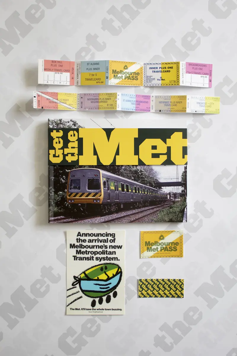 Get The Met (Melbourne Train System Design) With Sticker/Ticket Pack 1