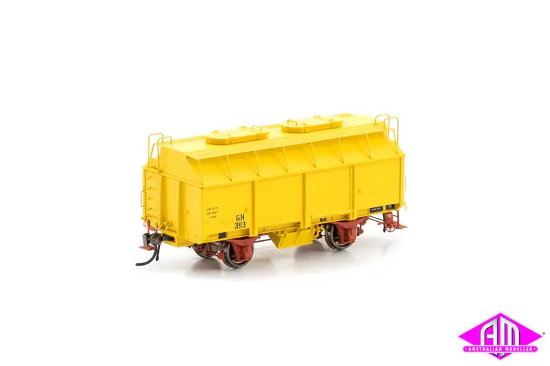Gh Grain Wagon With 2 Roof Hatches, Hansa Yellow, 6 Car Pack Vfw-79 1