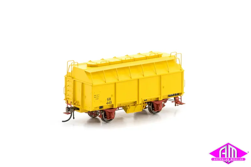 Gh Grain Wagon With 3 Roof Hatches, Hansa Yellow, 6 Car Pack Vfw-81 1