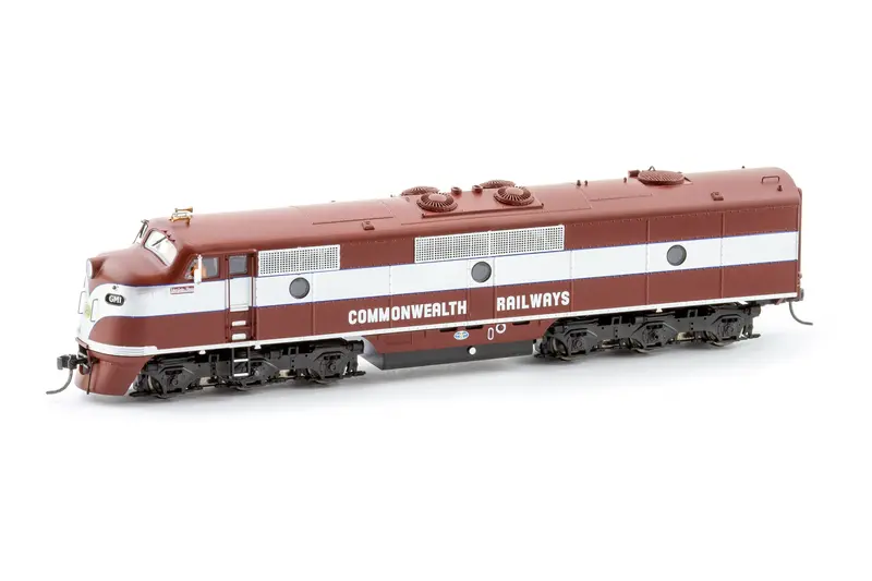 Gm Class Locomotive, Commonwealth Railways - Maroon/Silver, Gm1 (Ho Scale) 1