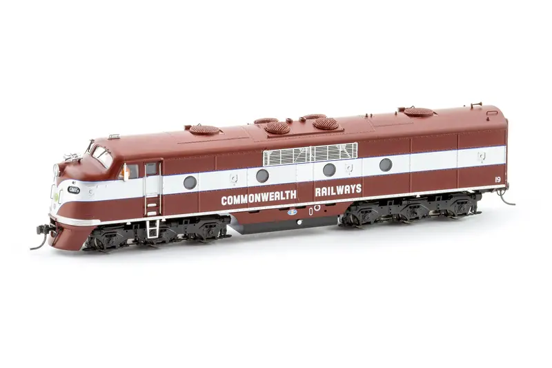 Gm Class Locomotive, Commonwealth Railways - Maroon/Silver, Gm19 (Ho Scale) 1