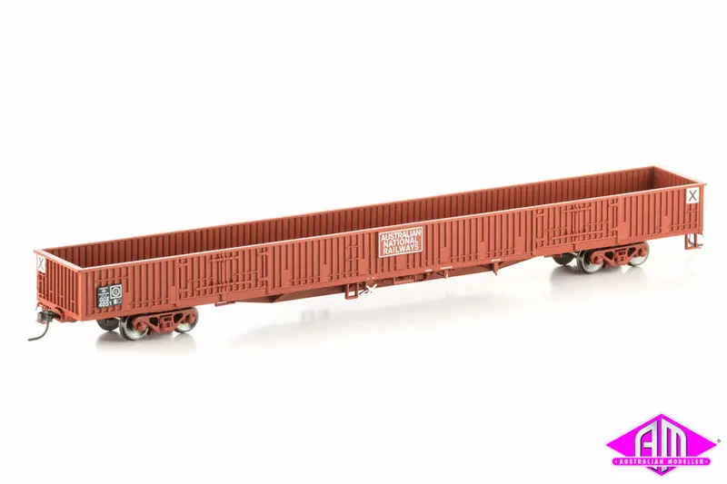 Gox Open Wagon With Doors, Australian National Railways Red, 4 Car Pack Sow-3 1
