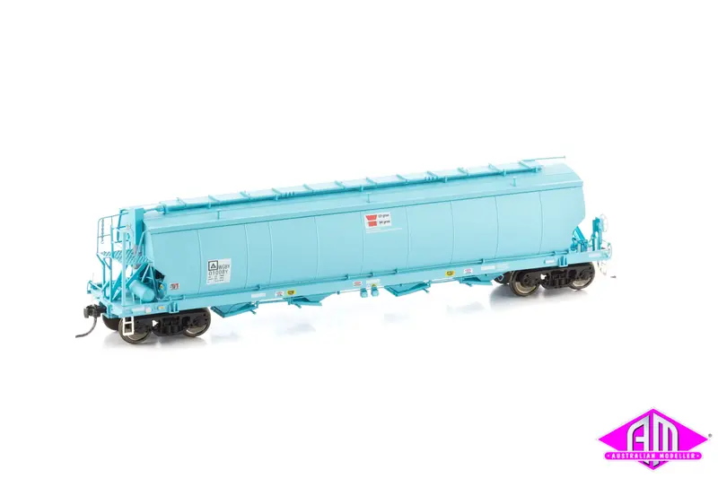 Grain Hopper Awb Wgby Standard Gauge, Faded Dark Blue, Circa 2009 - Current (Wgb05) 3Pk 1