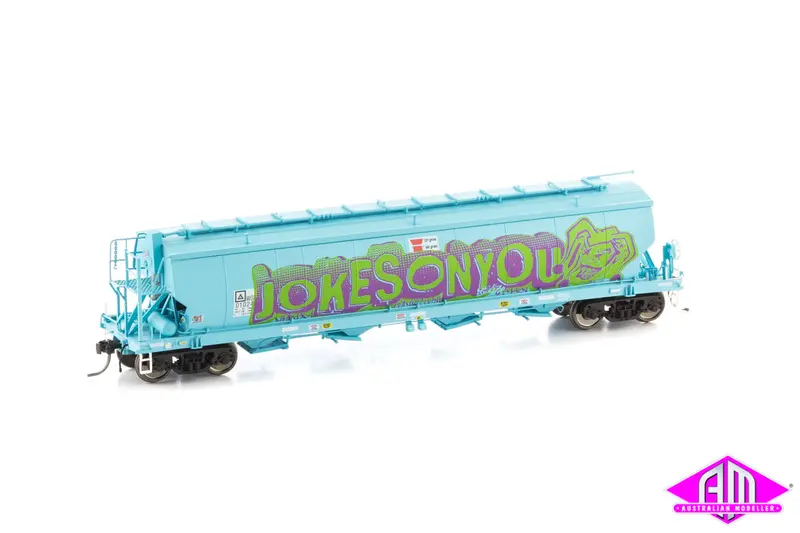 Grain Hopper Awb Wgby Standard Gauge, Faded Dark Blue, Circa 2009 - Current (Wgb06) 3Pk 1