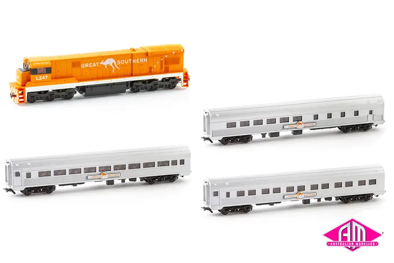 Great Southern C30 Locomotive & 3 Passenger Coaches Set (Ho Scale) 1