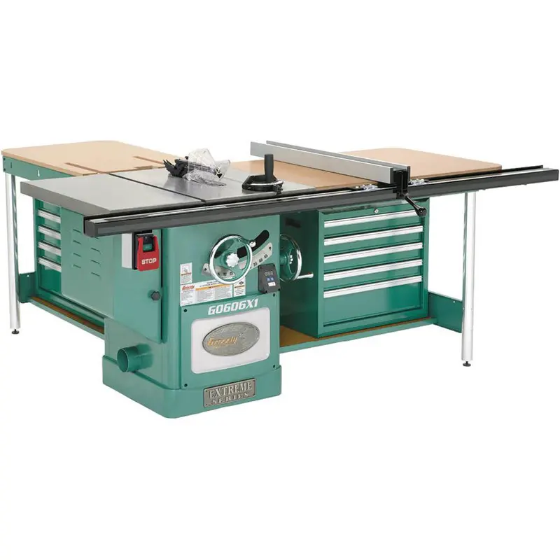 Grizzly G0606x1 220V/440V 12 Inch 7-1/2 Hp 3-Phase Extreme Table Saw 2