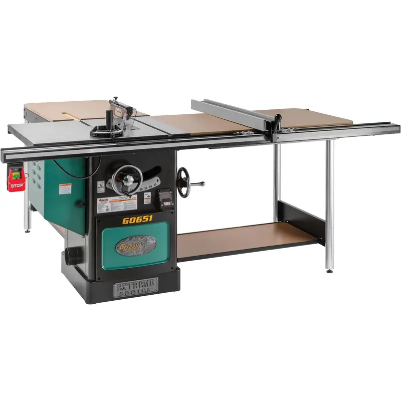 Grizzly G0651 220V 10 Inch 3 Hp 220V Heavy Duty Cabinet Table Saw Riving Knife 1