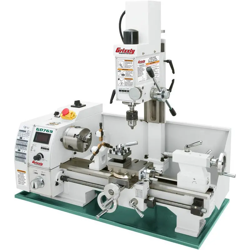 Grizzly G0769 110V 8 Inch X 16 Inch Lathe With Milling Head 1