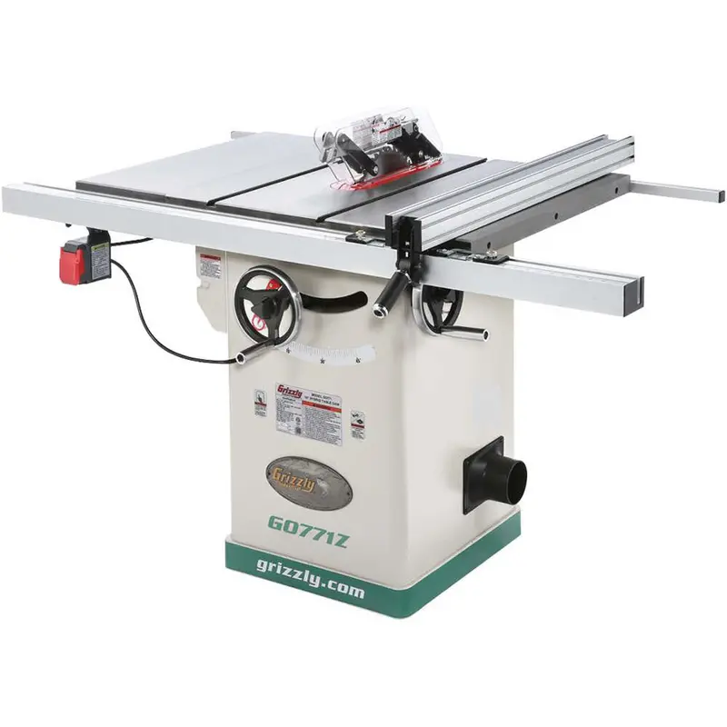 Grizzly G0771z 120V/240V 10 Inch 2 Hp 120V Hybrid Table Saw With T-Shaped Fence 1