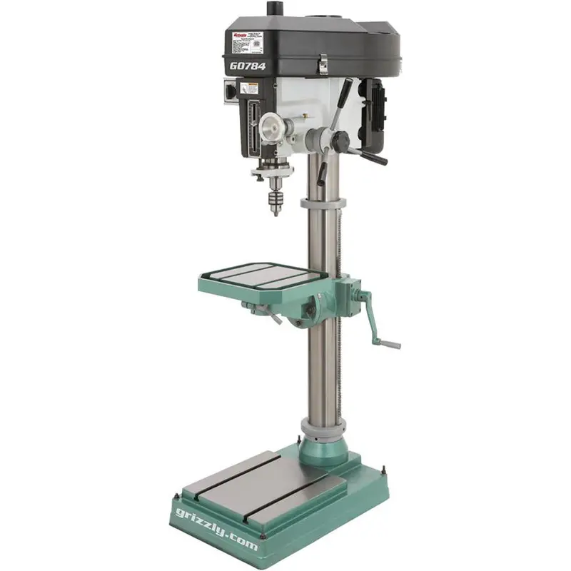 Grizzly G0784 220V 15 Inch Heavy-Duty Floor Drill Press 1