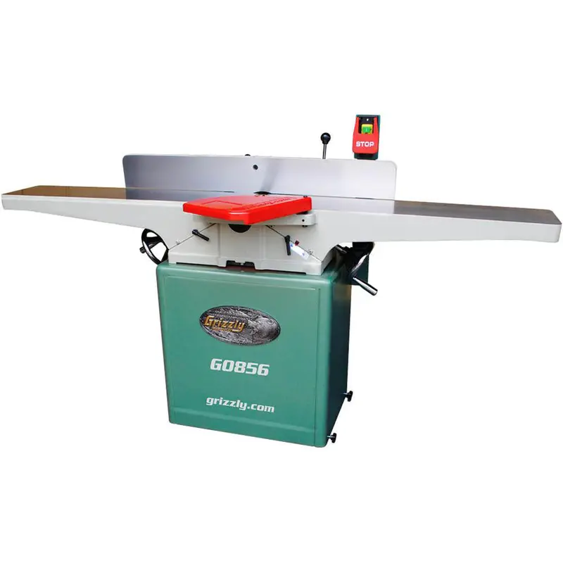Grizzly G0856 230V 8 Inch X 72 Inch Jointer With Spiral Cutterhead & Mobile Base 1