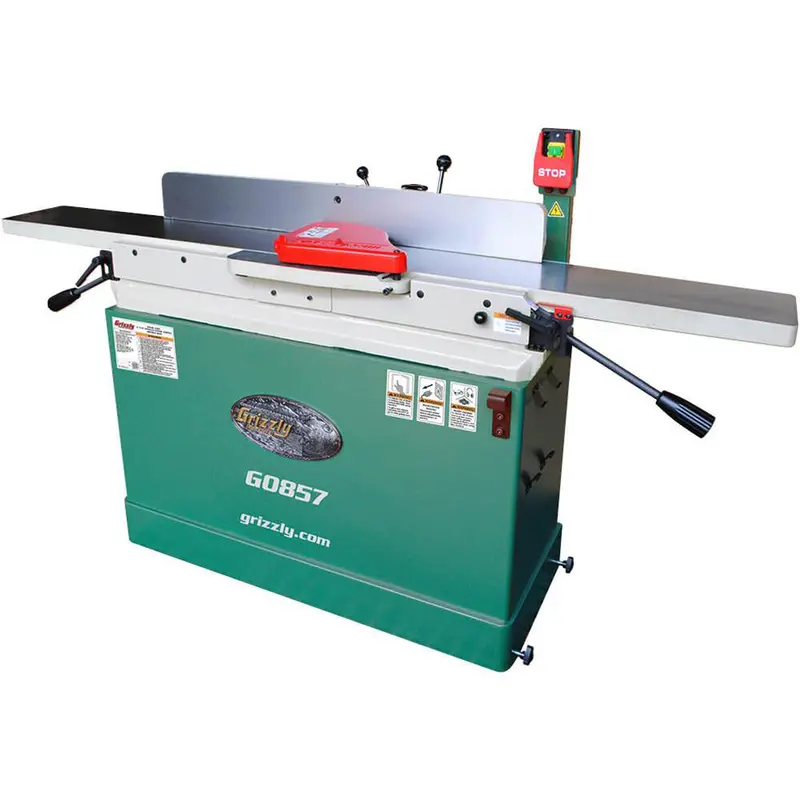 Grizzly G0857 230V 8 Inch X 76 Inch Parallelogram Jointer With Mobile Base 1