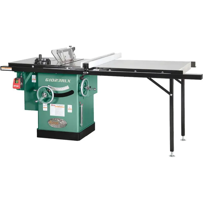 Grizzly G1023rlx 10 In 3 Hp 240V Cabinet Left-Tilting Table Saw Extension Table 1