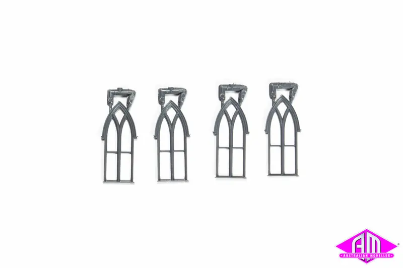 Grl-5087 Gothic Church Or Residence Window 1