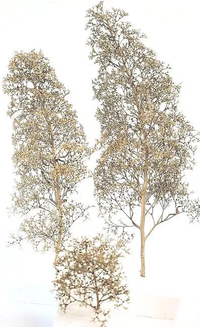 Ground Up Scenery - Natural Seafoam Trees - Super Fine Trees - Multipack 1