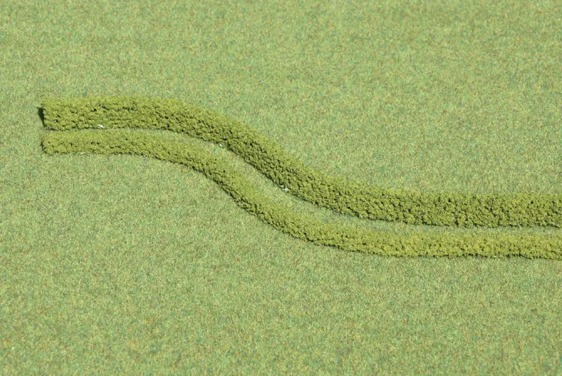 Hek-1184 - 3 Hedges - Light Green - 7Mm X 7Mm 50Cm (Ho / N Scale) 1