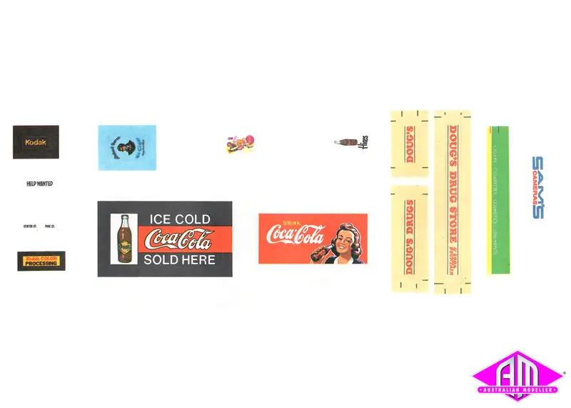 Ho Scale Building And Billboard Stickers 1
