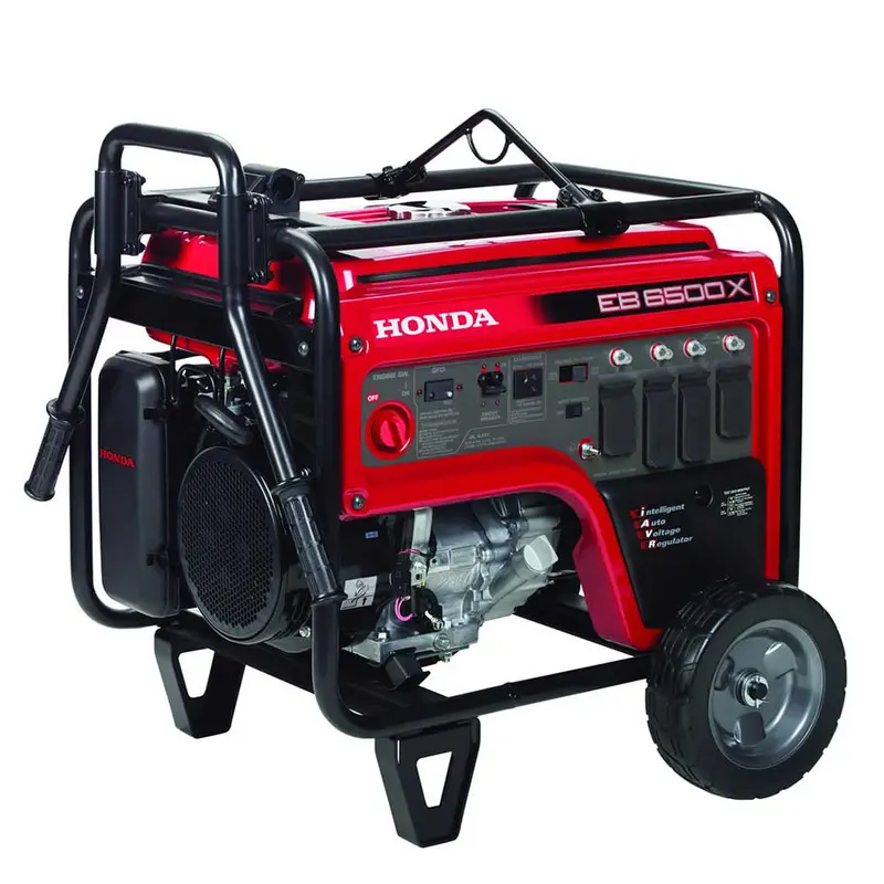 Honda Eb6500x1an2 6,500 Watt Generator W/ Wheel Kit, Hook, And Co Minder 1