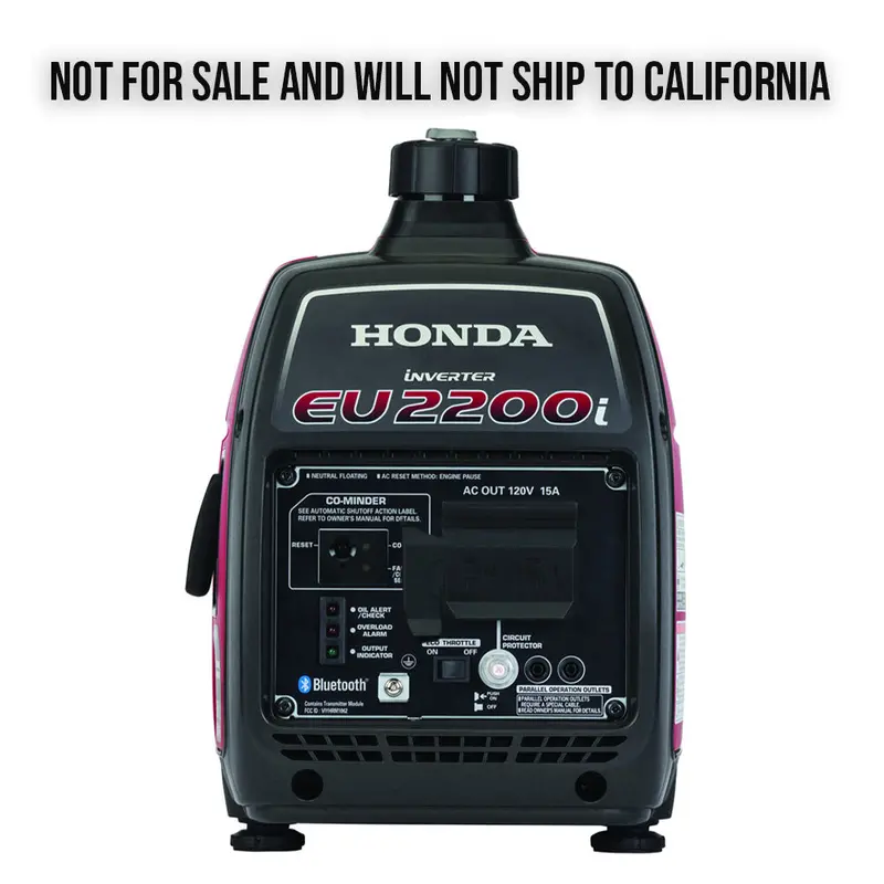 Honda Eu2200i Gen4 2200W Portable Inverter Generator W/Co-Minder - Reconditioned 2