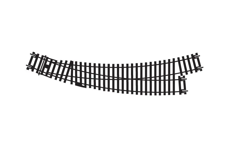 Hornby - R8074 - Left Hand Curved Point (Ho Scale) 1