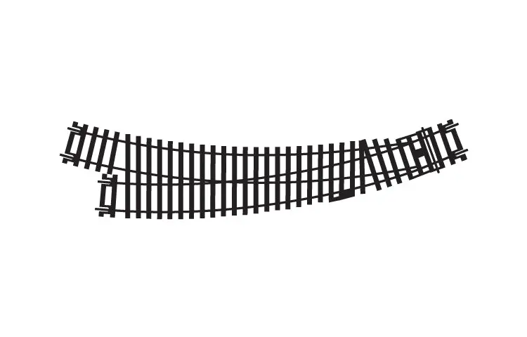 Hornby - R8075 - Right Hand Curved Point (Ho Scale) 1