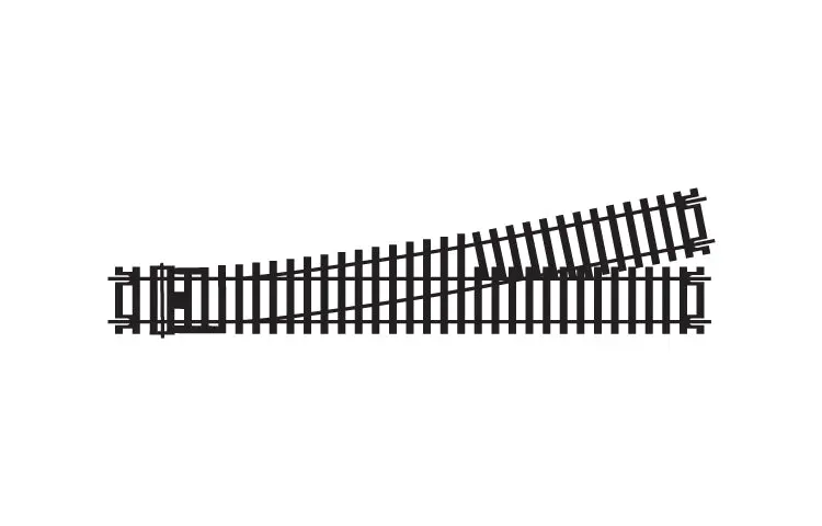 Hornby - R8077 - Left Hand Express Point (Ho Scale) 1