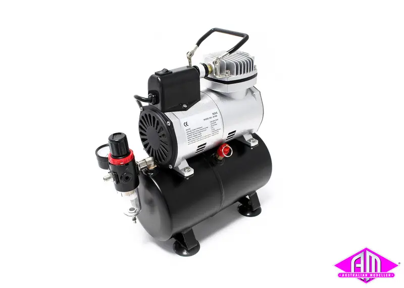 Hseng - Af186 - Mini Air Compressor With Tank And Fan 1