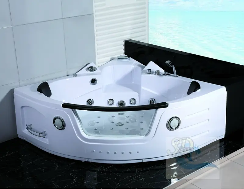 Hydrotherapy Indoor Jacuzzi Whirlpool Massage Bathtub | Indoor Jetted Hot Tub 2-Person 1