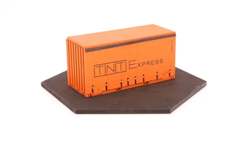 If-Con011 - Tnt Express 20Ft Tautliner Container Kit "Orange" (Ho Scale) 1