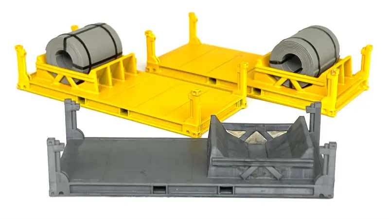 If-Con024 - Bhp Australia Iso Length Coil Steel Cradle - 2Pc (Ho Scale) 1