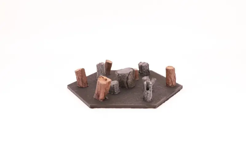 If-Det011 - Urethane Tree Stumps - 11 Assorted Shapes (Ho Scale) 1