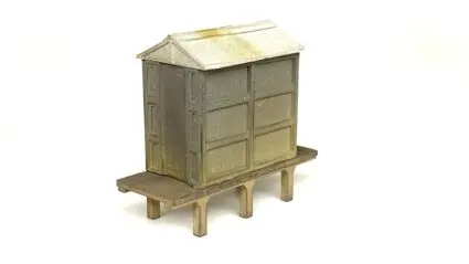 If-Det016 - Nsw Cast Concrete & Asbestos Relay Hut – Medium (Ho Scale) 1