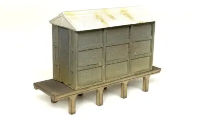 If-Det017 - Nsw Cast Concrete & Asbestos Relay Hut – Large (Ho Scale) 1