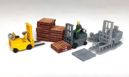 If-Det018 - 1970 Toyota Forklift Kit (Ho Scale) 1