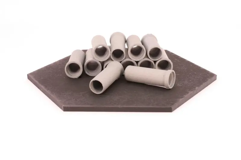 If-Det030 - Cast Concrete 3D Resin Printed Pipes - 12Pc (Ho Scale) 1