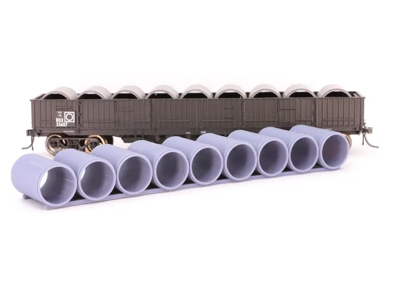 If-Wgl017 - 45'0" Cast Concrete Pipe Load - Large (Ho Scale) 1
