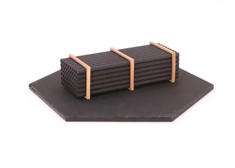 If-Wgl023 - 22'0" Black Pipe Load With Cradles (Ho Scale) 1